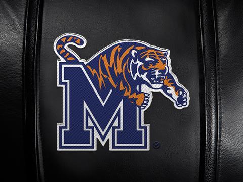Memphis Tigers Logo - Silver Sofa with Memphis Tigers Logo Panel