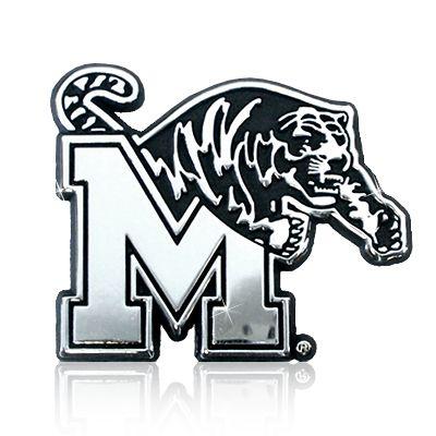 Memphis Tigers Logo - University of Memphis Tigers Chrome Car Emblem - Walmart.com