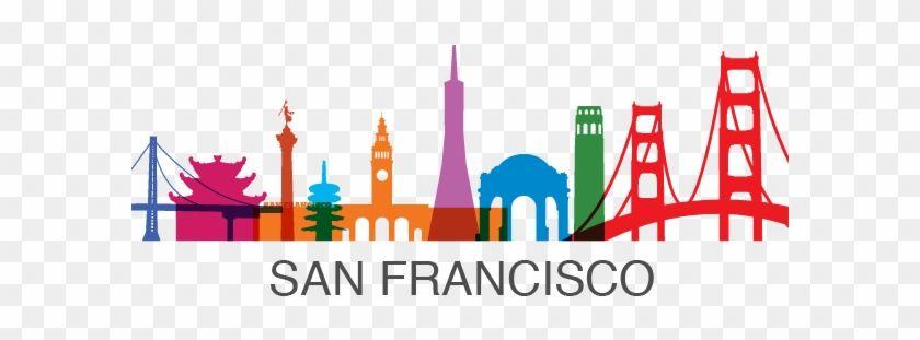 San Francisco Skyline Logo - Cartoon San Francisco Francisco Skyline Clipart