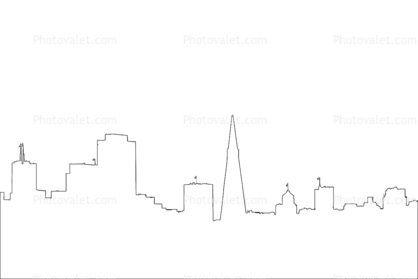 San Francisco Skyline Logo - San Francisco Skyline outline, line drawing, shape | doodles ...