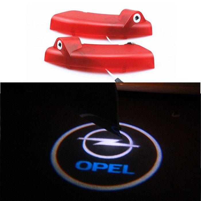 Light Plug Logo - 2pcs car door logo light opel antara 3d welcome logo light led door ...