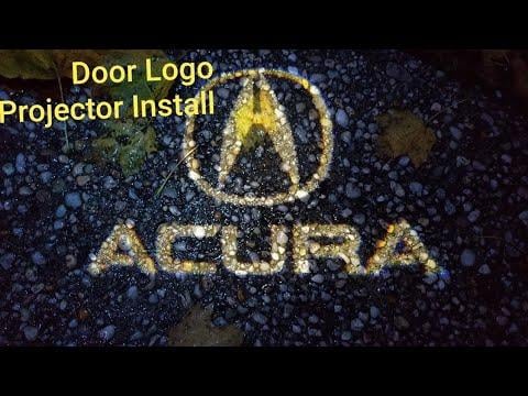 Light Plug Logo - HOW TO INSTALL ACURA DOOR LOGO LIGHT 2004-2008 ACURA TL PLUG AND ...