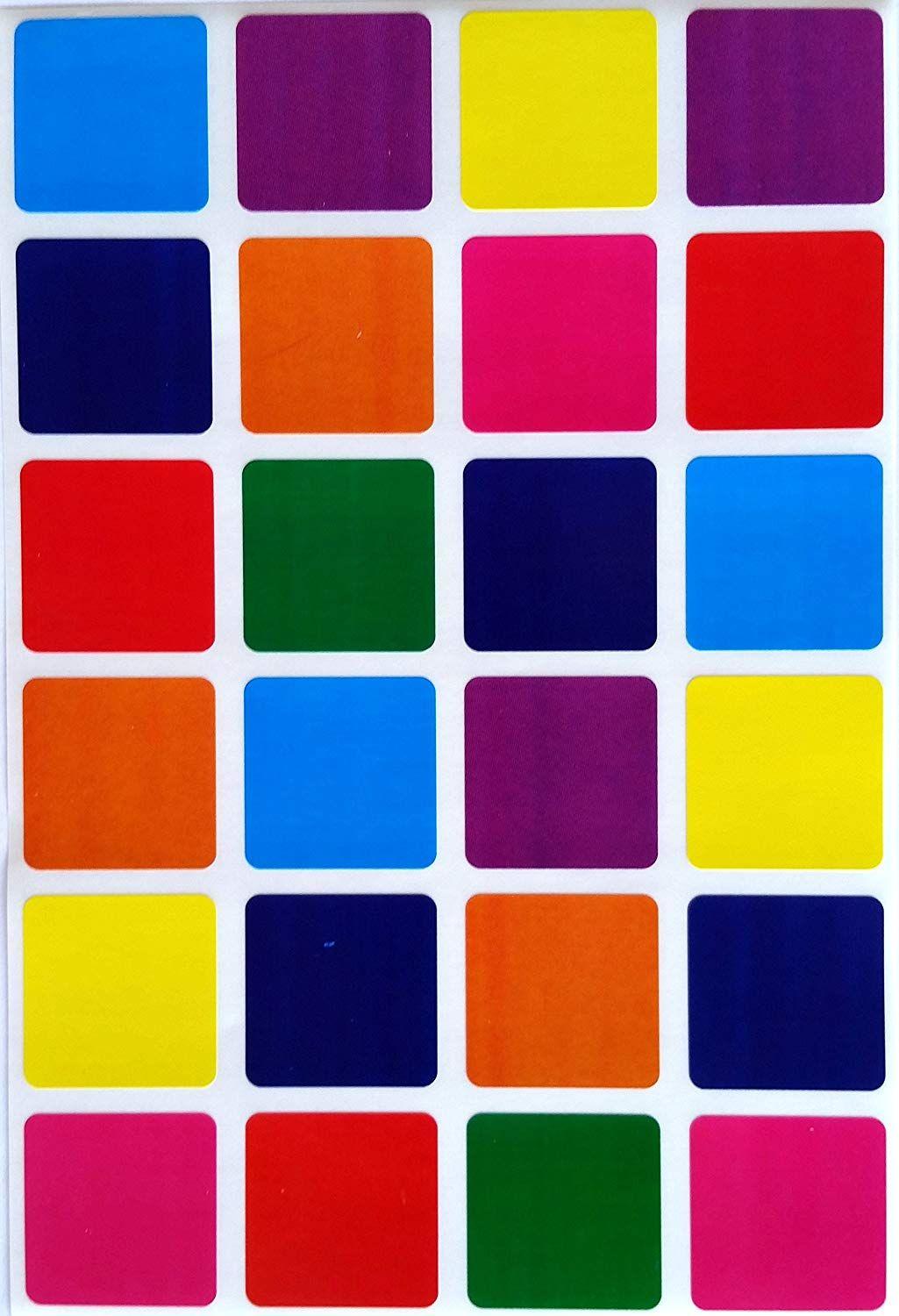 Purple Blue Red Rectangle Logo - Amazon.com : Square Color Coding Labels 1 by 1 inch- assorted colors