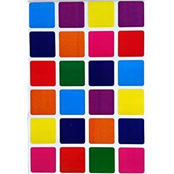 Purple Blue Red Rectangle Logo - Amazon.com : Square Color Coding Labels 1 by 1 inch- assorted colors ...
