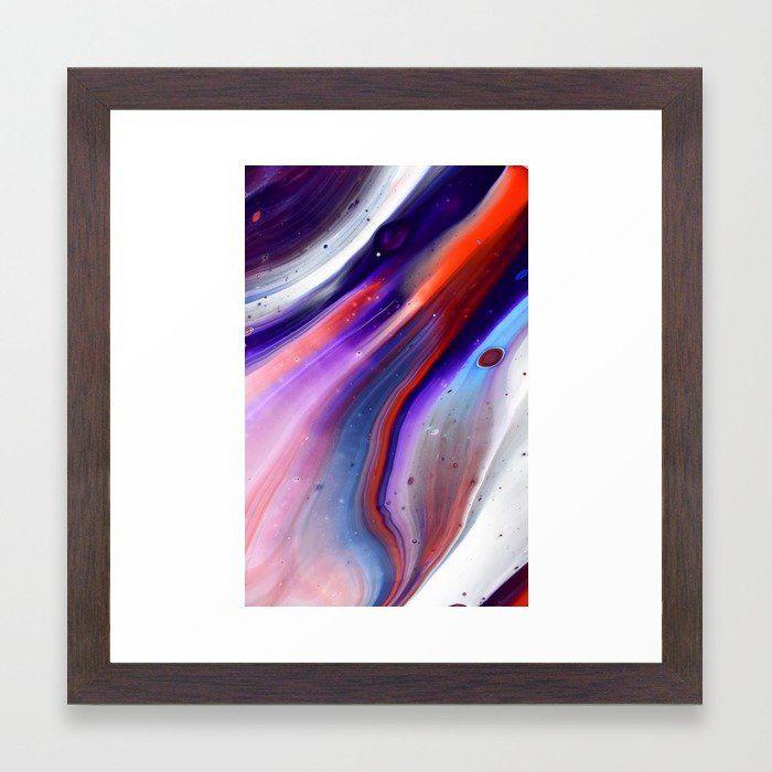 Purple Blue Red Rectangle Logo - Applause Flow - Vibrant Colorful Rainbow Acrylic Fluid Painting ...