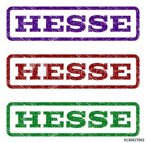 Purple Blue Red Rectangle Logo - Hesse watermark stamp. Text tag inside rounded rectangle frame