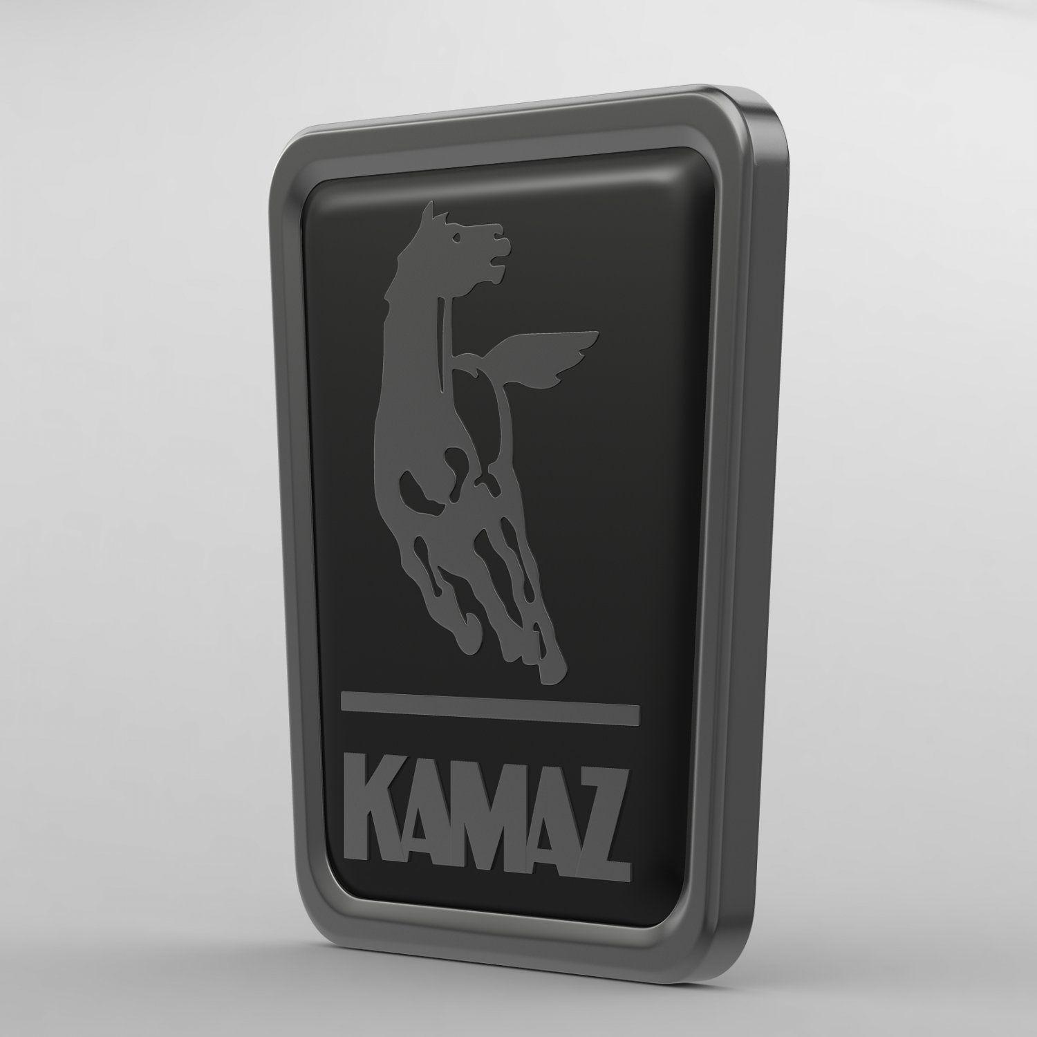 Kamaz Logo - Kamaz logo 3 3D Model in Parts of auto 3DExport