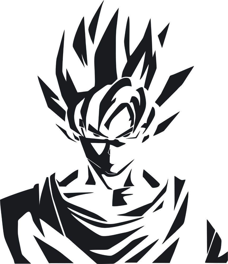 Goku Logo - Dragon Ball Z DBZ logo Super Saiyan Goku Anime Vinyl Die Cut Decal ...
