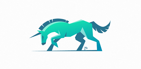 Cool Unicorn Logo - Unicorn