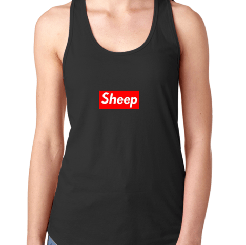 Supreme Sheep Logo - Supreme Sheep Box Logo Women Tank Top. TEEDREAM.NET Shirt