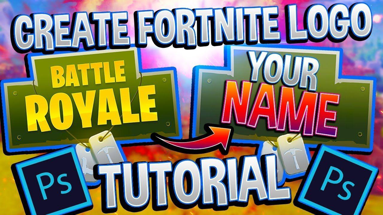 Fortnite Battle Royale Blank Logo - Fortnite Tutorial: How to Remove Text from Logo | Photoshop - YouTube