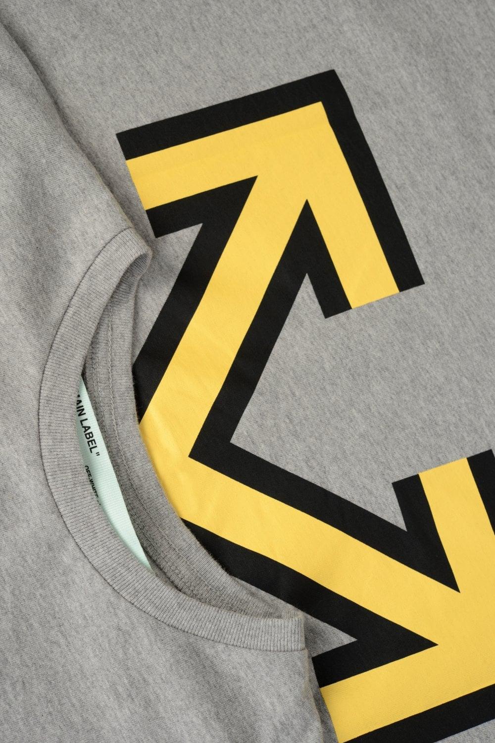 Grey Arrows Logo - Off-White Marker Arrows T-shirt Grey