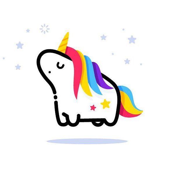 Cool Unicorn Logo - Doodles. Unicorn, Unicorn logo, Drawings