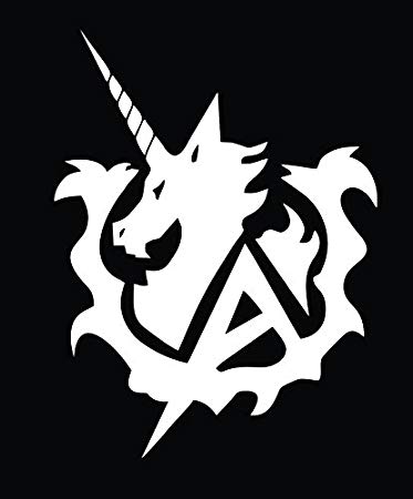 Unicorn Black and White Logo - Amazon.com: MOBILE SUIT GUNDAM ANIME UNICORN HINU LOGO VINYL ...