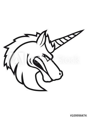 Cool Unicorn Logo - unicorn unicorn angry angry public stallion logo design cool head ...