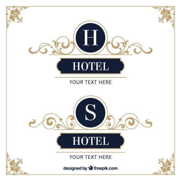 Hotel Logo - Elegant hotel logo templates Vector