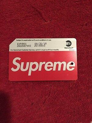 Xmas Red Box Logo - SUPREME 2016 S//S NYC BOX LOGO METRO CARD MTA SOLD OUT Xmas