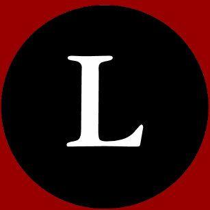 Red Circle White L Logo - Letter L Stickers