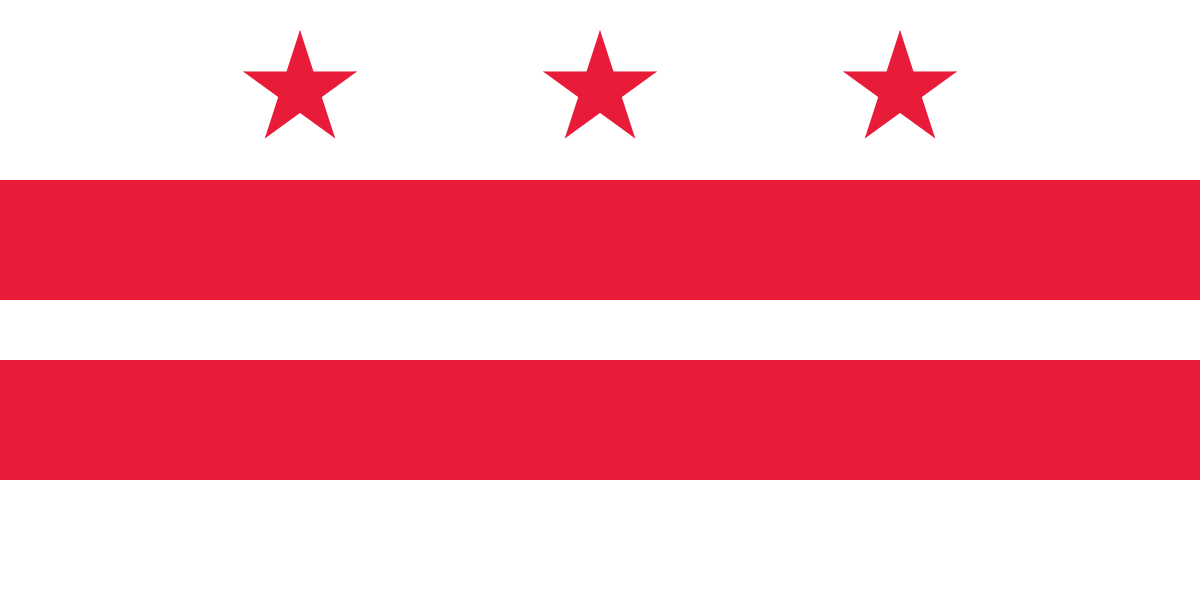District of Columbia Logo - Flag of Washington, D.C
