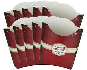 Xmas Red Box Logo - 10 x MERRY CHRISTMAS POP UP GIFT BOXES - Red Xmas Gift Box Christmas ...
