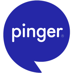 Pinger Logo - logo White Symbol/ 2015 09 28T21:42:38Z