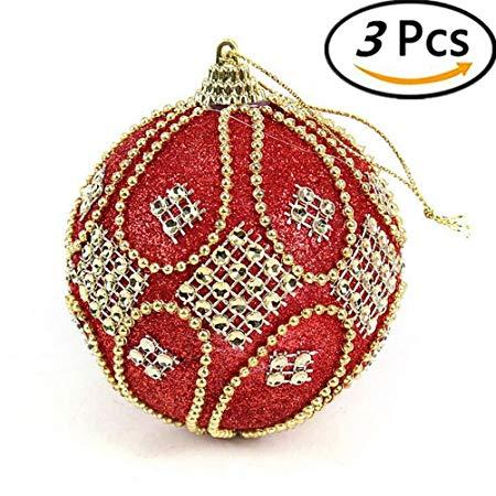 Xmas Red Box Logo - CosCosX 10 Pcs Clear Christmas Baubles Fillable Candy Box Xmas Tree ...