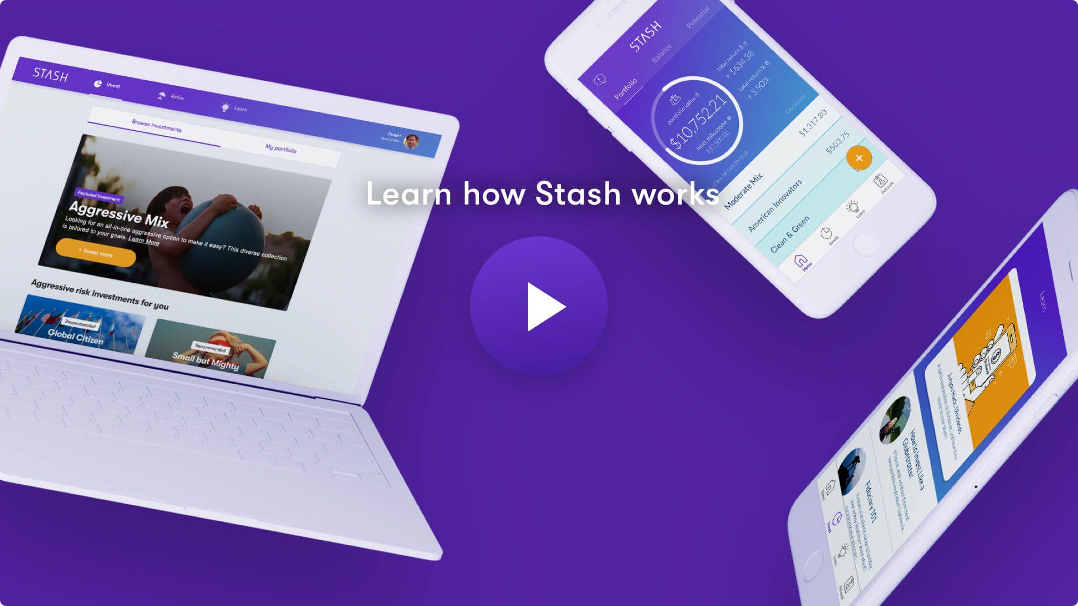 Investment App Logo - Invest, Save, and Learn with the Stash Investment App