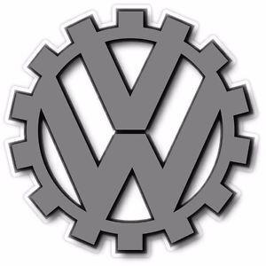 Old Volkswagen Logo - VW Volkswagen Retro Old Logo Vinyl Car Wall Sticker Decal | eBay