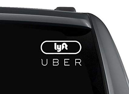 Uber X Car Logo - VortexSigns 7 UBER LYFT Vinyl Decal Sticker