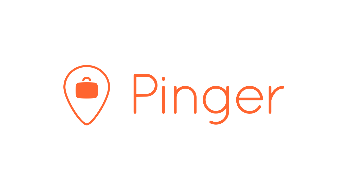 Pinger Logo - Pinger - The future of baggage tracking.