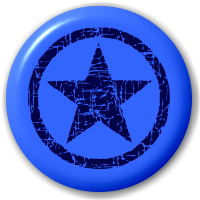 Blue Star in Circle Logo - Indigo And Blue Circle Star Button Badge. Big Cheese Badges