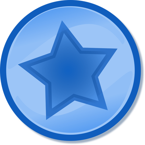 Blue Star in Circle Logo - Blue circled star | Public domain vectors