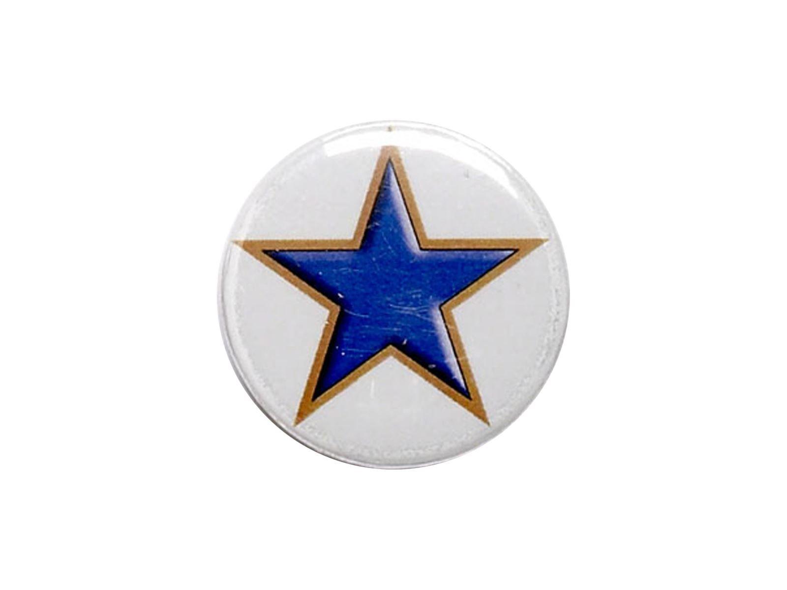 Blue Star in Circle Logo - Blue Star Pin Badge 25mm (1