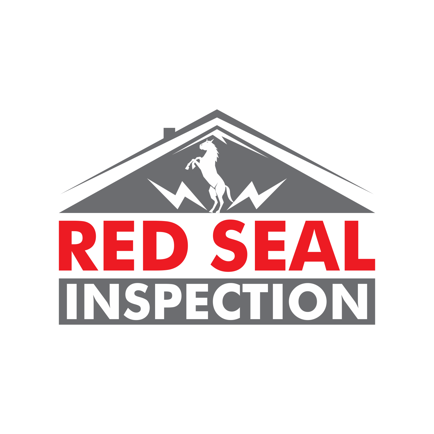Red Seal Logo - Serious, Professional, Home Inspection Logo Design for Red Seal