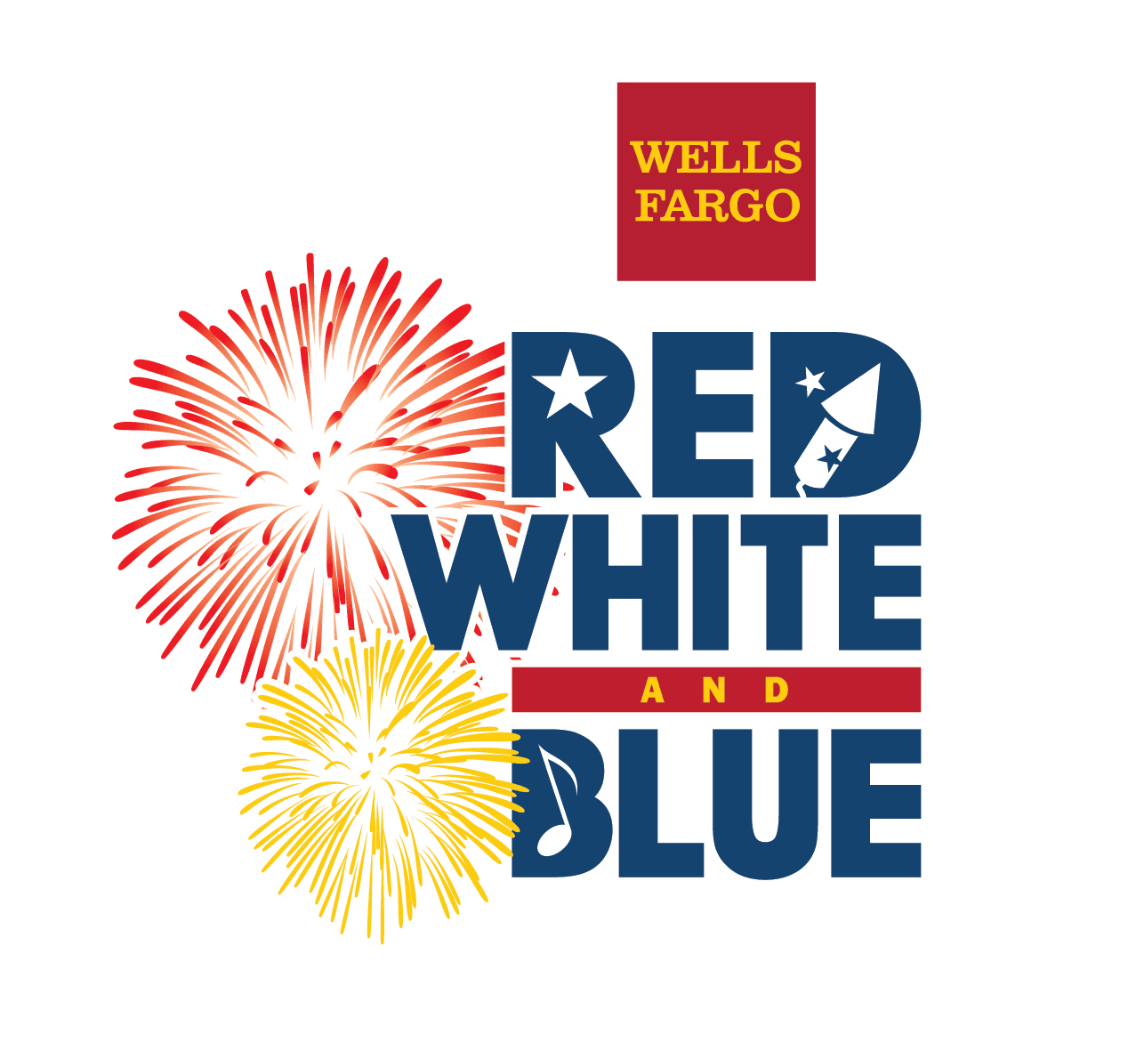 Cool Red White and Blue Logo - Wells Fargo Red, White & Blue Festival. Greenville, SC