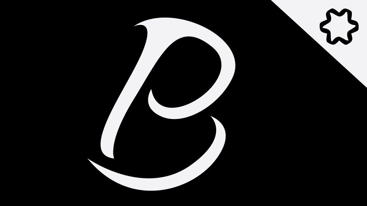 Black Letter B Logo - custom letter B Logo Design Without Font Logo illustrator