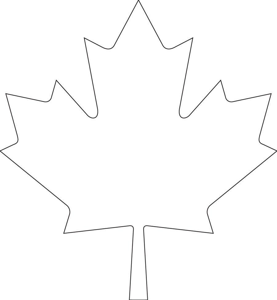 Canada Maple Leaf Logo - Downloadable maple leaf template for your Canada Day crafts