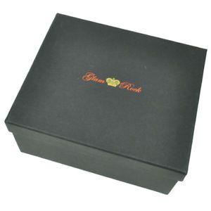 Empty Box Logo - Glam Rock Authentic Watch Empty Box Case Display Black Red PU ...