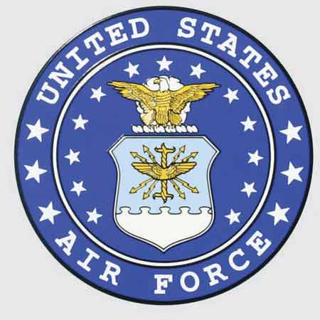 Us Af Logo - Air Force Classic Logo Decal