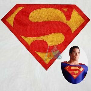 Big Superman Logo - Superman Suit Replica Logo Embroidered Big Patch Dean Cain Series ...