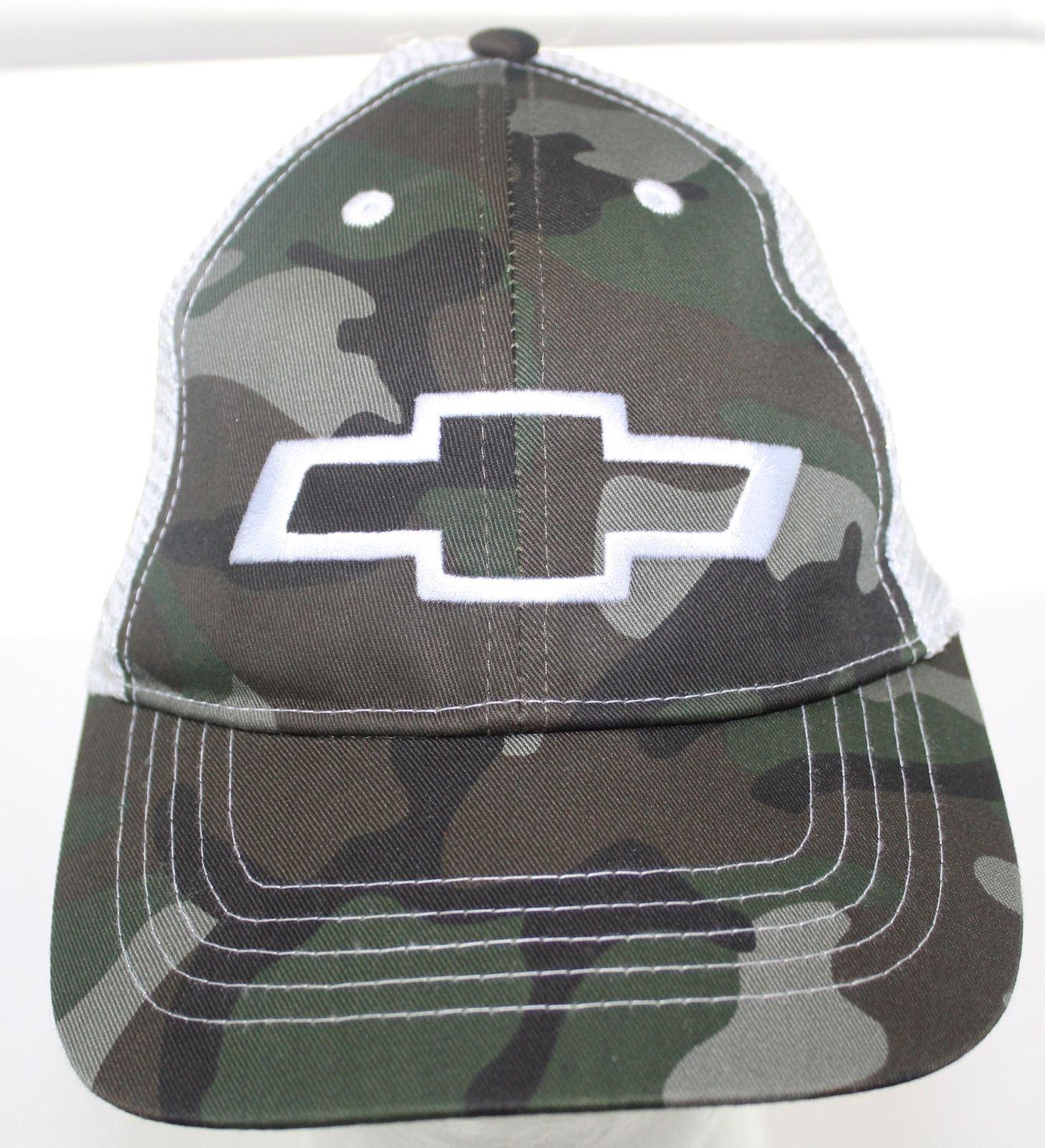 Camo Chevrolet Logo - Chevy Cars Trucker Hat Camo Logo Adult Snapback Cap Camo