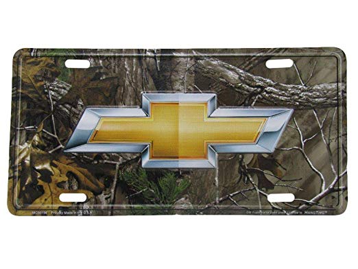 Camo Chevrolet Logo - AES Chevy Chevrolet Camo Camouflage Realtree 6x12