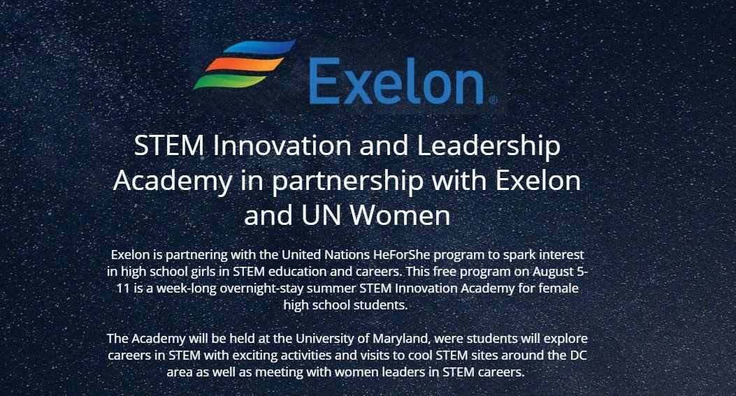 Exelon Student Logo - DC STEM Network you know any high school girls