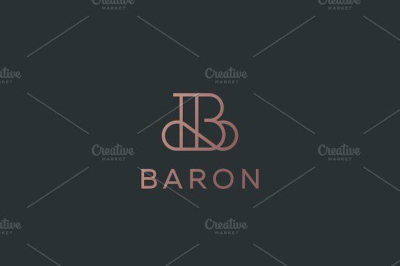 Black Letter B Logo - Elegant line curve vector logotype. Premium letter B logo design ...