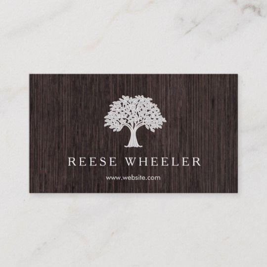 Rustic Tree Logo - Tree Logo Wood Rustic Nature Business Card