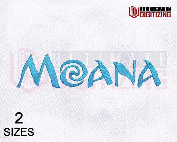 Moana Movie Logo - Beautifully Digitize Moana Logo Embroidery Design 4x4 Hoop | Etsy