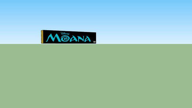Moana Movie Logo - Moana (Logo) - Original Movie Mylar Poster with Lightbox | 3D Warehouse