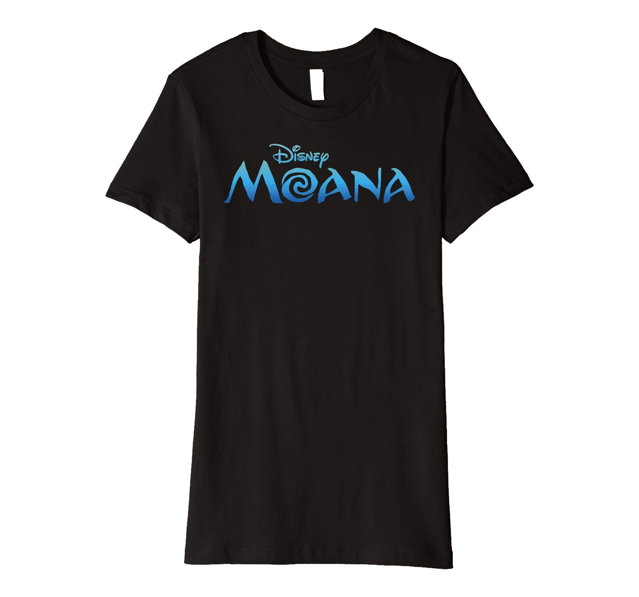 Moana Movie Logo - Disney Moana Official Movie Logo Ocean Blue Premium T