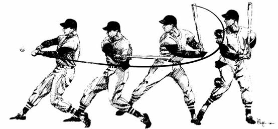 Baseball Bat Swing Logo - Developing the Proper Bat Path - Be A Better Hitter