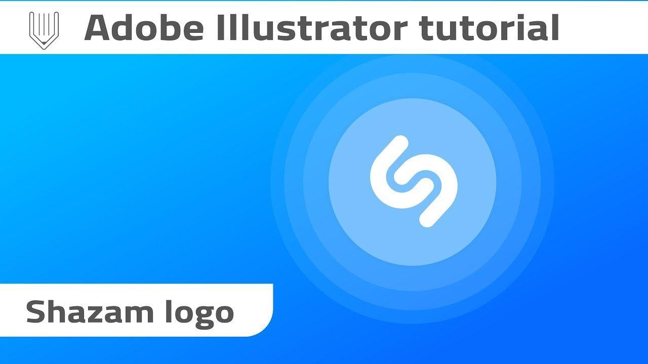 Shazam Logo - How to create Shazam logo in Adobe illustrator - YouTube